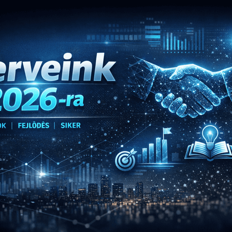 MarketingeR 2026-os tervek és fejlesztési célok illusztráció