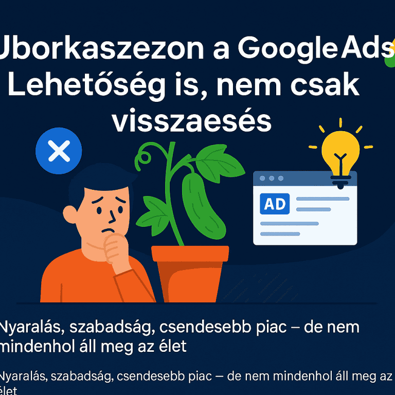 Uborkaszezon a Google Ads-ben.