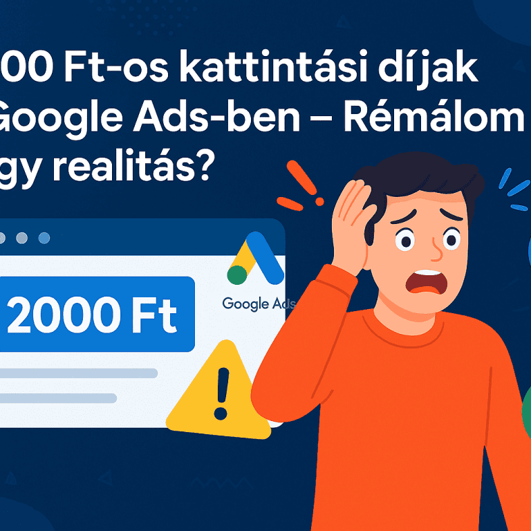 2000 Ft-os kattintási díjak a Google Ads-ben – Rémálom vagy realitás?